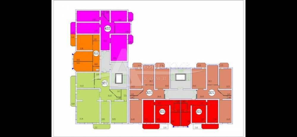 Ставропольский край, Железноводск, Косякина ул.; Квартира 74,70м² 1/6 эт.