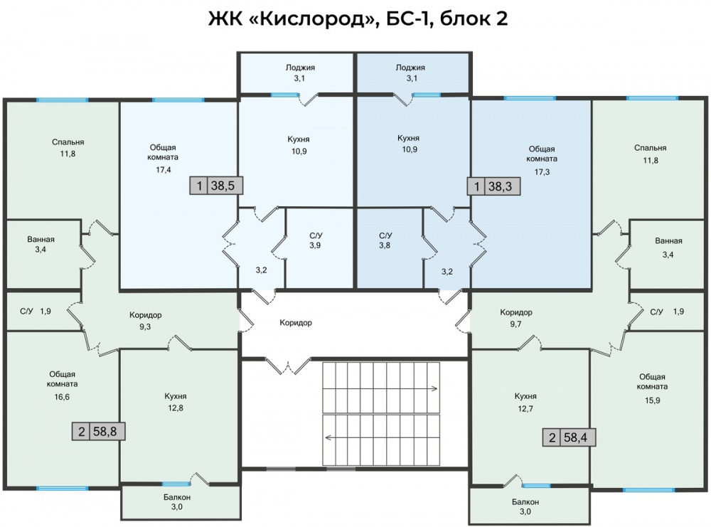 ЖК Кислород Железноводск БС 1 Блок 2